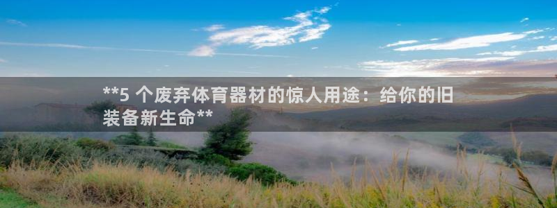 耀世娱乐如何登录平台账号：**5 个废弃体育器材的惊