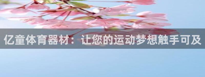 耀世开业是什么意思：亿童体育器材：让您的运动梦想触手