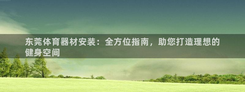耀世娱乐脚本不死挂机能玩吗：东莞体育器材安装：全方位