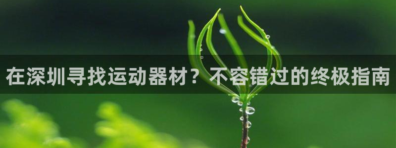 耀世国际平台正规吗安全吗可信吗：在深圳寻找运动器材？