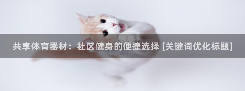 耀世娱乐优 411o31 耀世：共享体育器材：社区健
