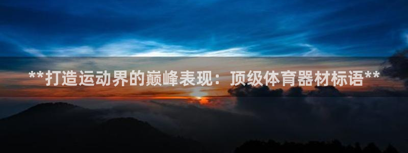 耀世平台总代理：**打造运动界的巅峰表现：顶级体育器